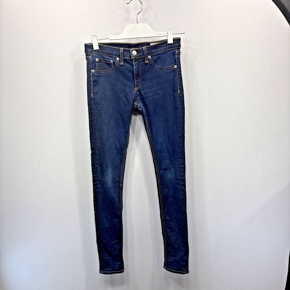 Rag & Bone Jean Skinny Soft Harrow Dark Wash Women 27  USA Comfort W1502K089SHA